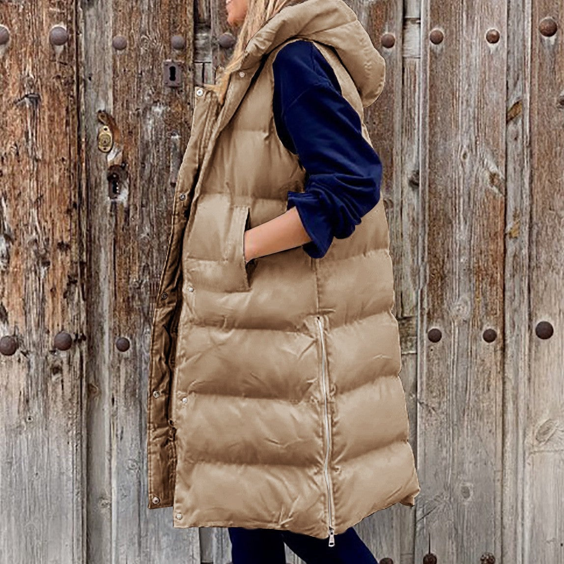 Veste à Capuche Longue Casual pour Femmes