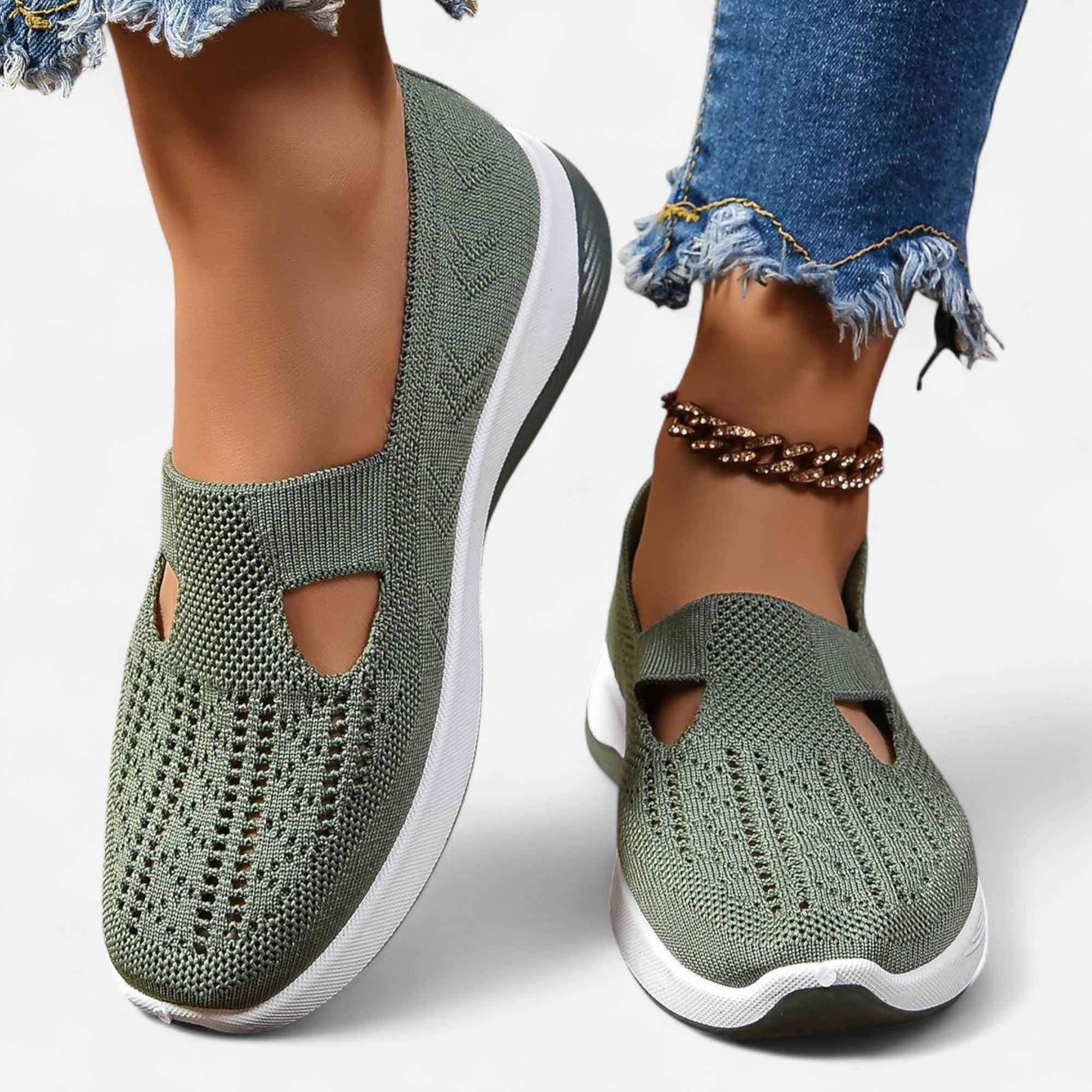 Chaussures Slip-On en Mesh pour Femmes