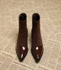 Bottine Pointue à Talon en Daim pour Femme