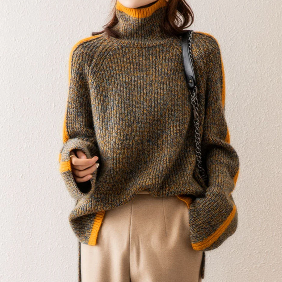Pull Oversize Tricoté pour Femmes