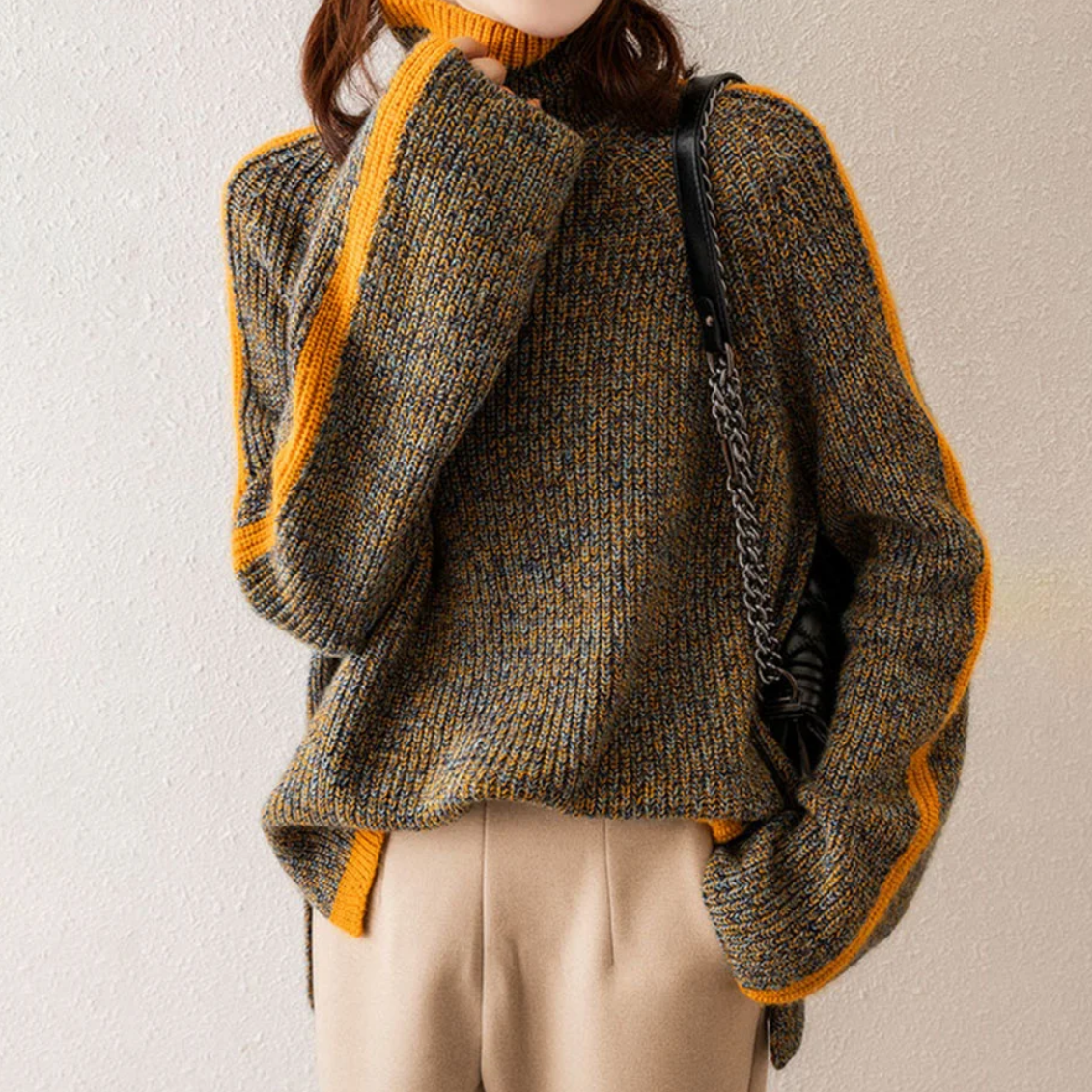 Pull Oversize Tricoté pour Femmes