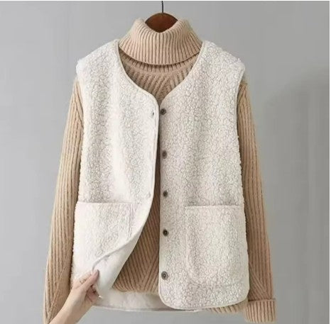 Gilet Fausse Fourrure Douillet pour Femmes