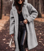 Manteau d'Hiver Long à Capuche pour Femmes