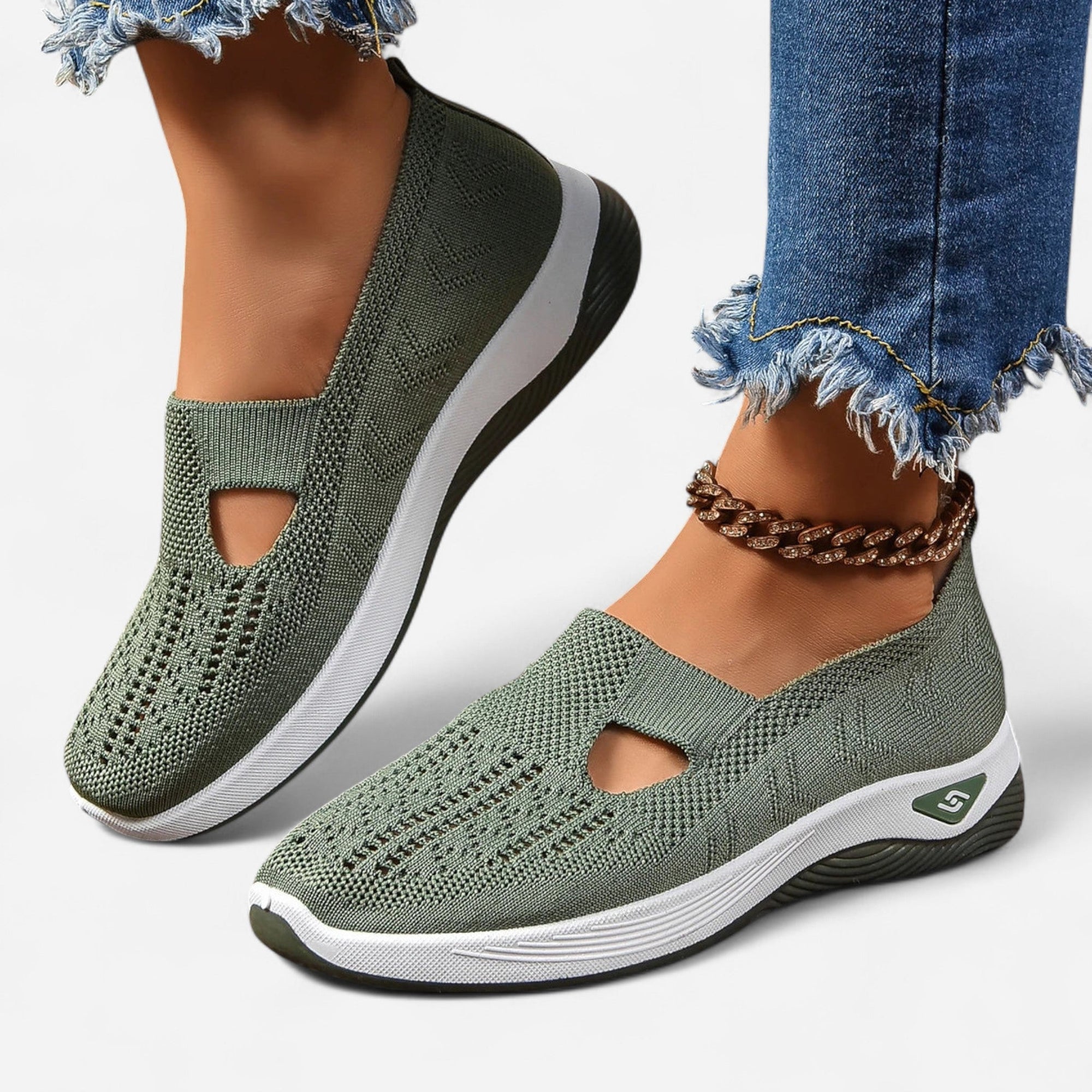 Chaussures Slip-On en Mesh pour Femmes