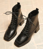 Bottes Cheville à Lacets pour Femmes