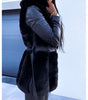 Manteau en Faux Cuir pour Femmes