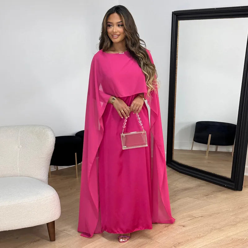 Robe Longue Satinée Élégante pour Femmes