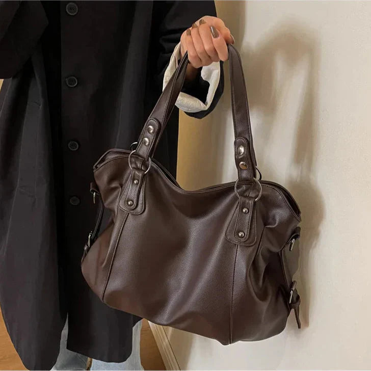 Grand Sac à Main en Cuir Souple pour Femmes