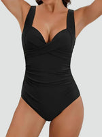 Maillot de Bain une Pièce Sculptant avec Fronces pour Femme | Idéal pour l'Été