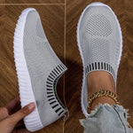 Baskets Slip-On en Maille Souple pour Femme