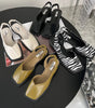 Sandales Slingback à Bout Carré pour Femme