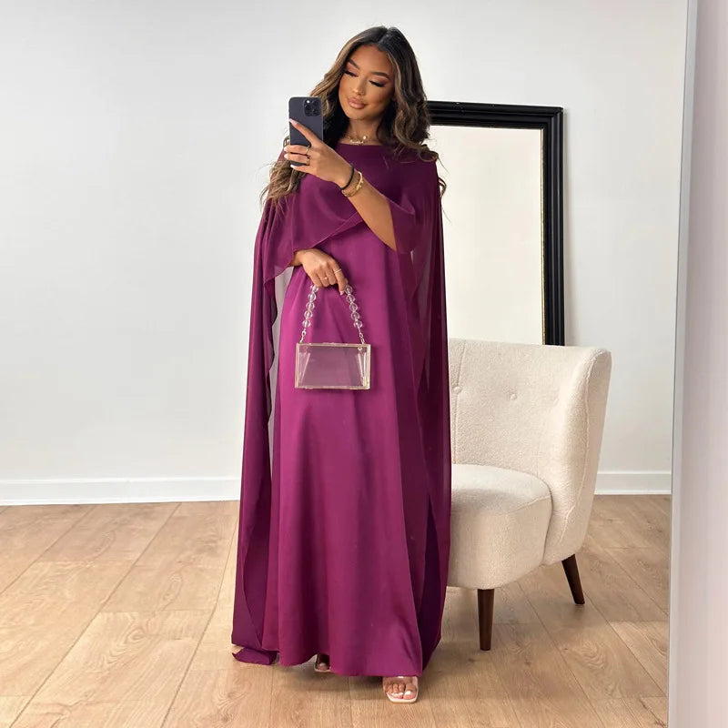 Robe Longue Satinée Élégante pour Femmes