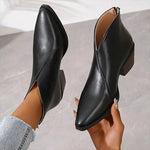 Elegant Pointed Ankle Boots for Women