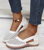 Sandales Slip-On Découpes Géométriques pour Femmes