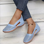 Sandales Slip-On Découpes Géométriques pour Femmes
