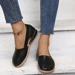 Sandales Slip-On Découpes Géométriques pour Femmes