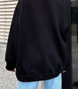 Sweatshirt Col Rond Oversize en Fleece pour Femme