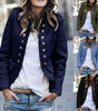 Blazer Élégant Col Montant pour Femmes