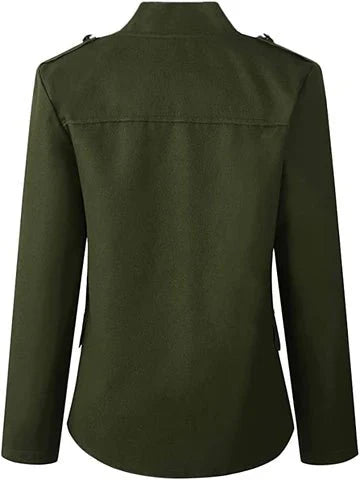 Blazer Élégant Col Montant pour Femmes