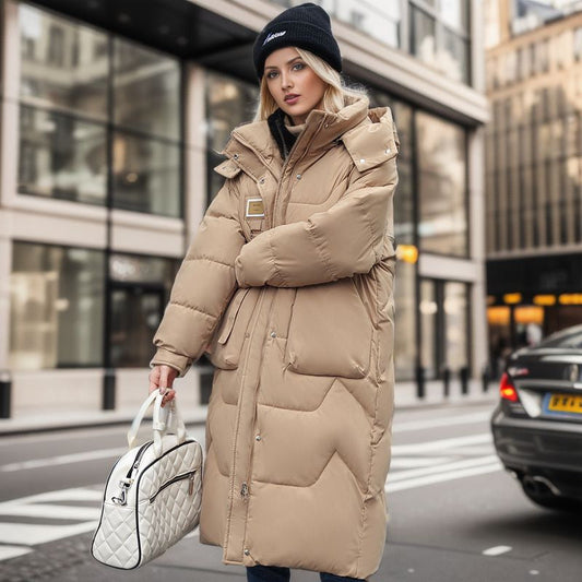 Manteau Hiver à Capuche Détachable pour Femmes