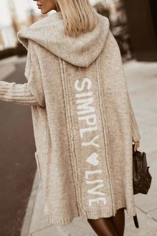 Manteau Long Tendance à Manches Longues pour Femmes