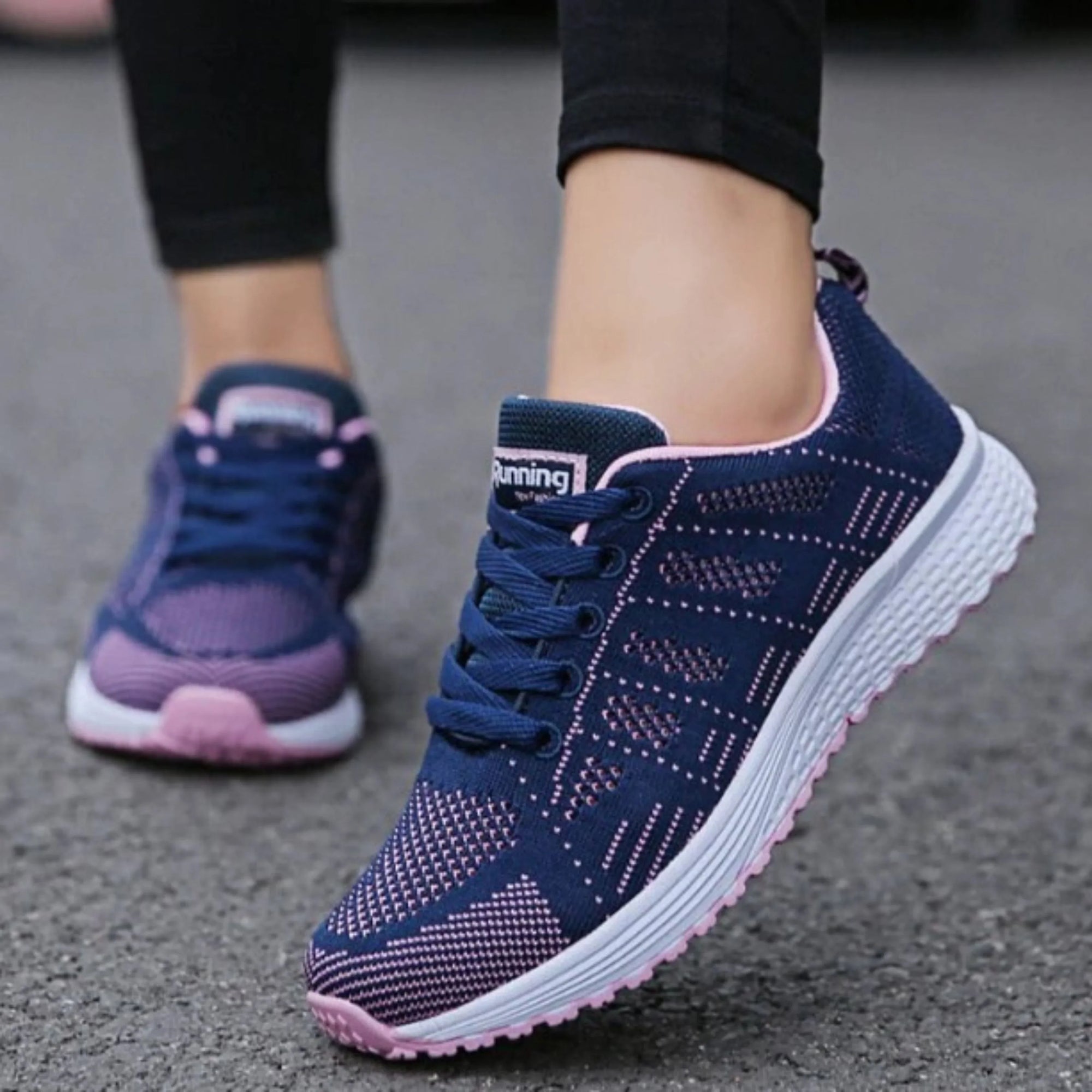 Basket Running Sport en Maille pour Femme