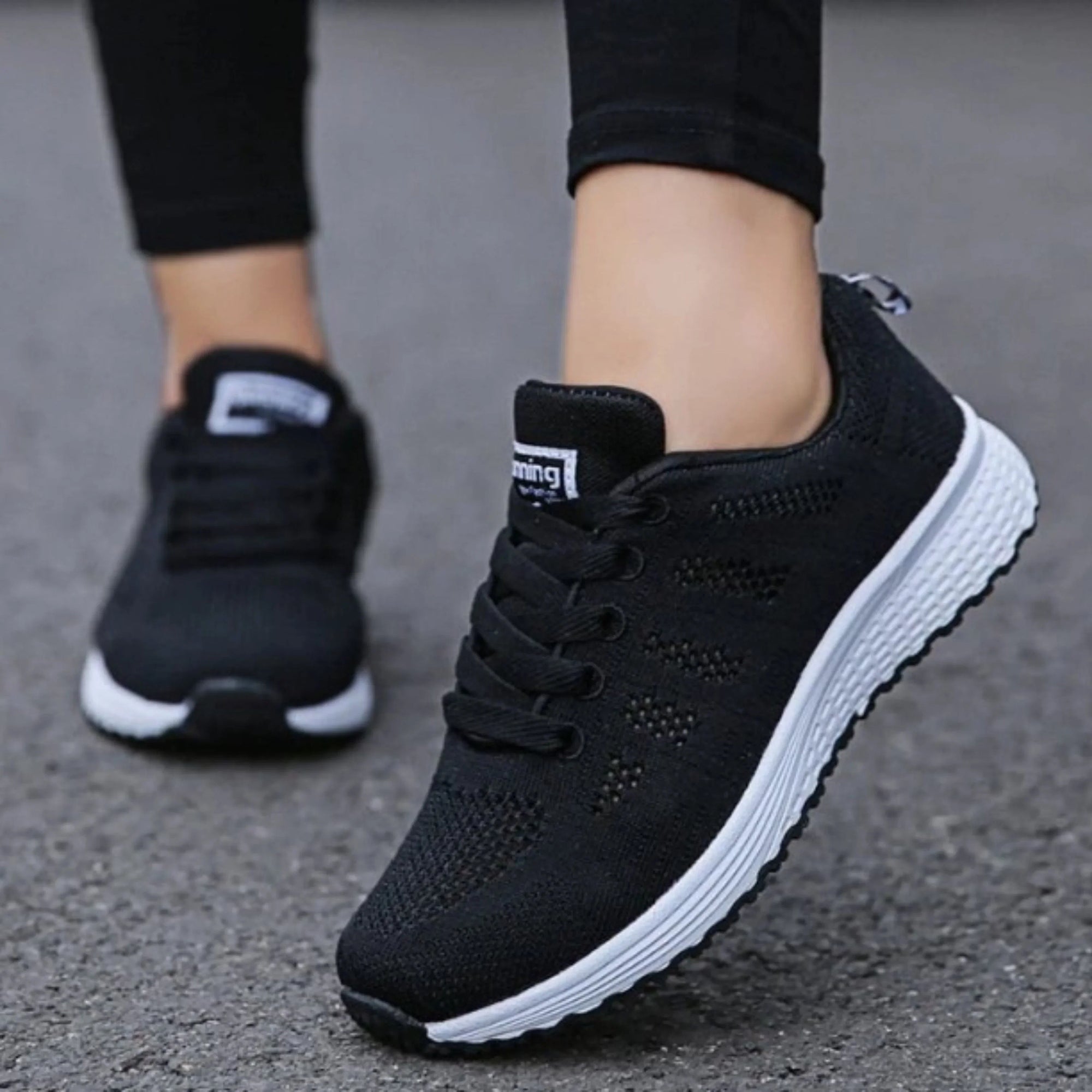 Basket Running Sport en Maille pour Femme