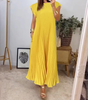 Robe Longue Plissée sans Manches pour Femme | Idéale pour le Quotidien