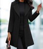 Manteau Long Élégant Solid pour Femmes