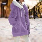 Veste Capuche Doublée Plush pour Femmes