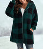 Veste d'Hiver à Carreaux pour Femmes