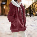 Veste Capuche Doublée Plush pour Femmes
