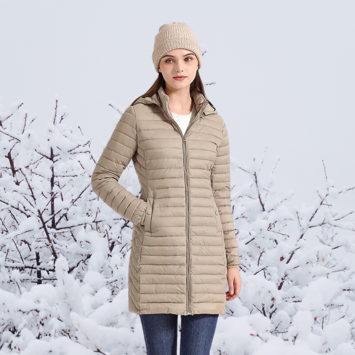 Parka Longue Légère pour Femmes