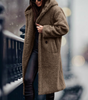 Manteau long en laine d'alpaga pour femmes