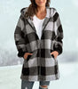 Veste d'Hiver à Carreaux pour Femmes