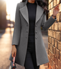 Manteau Long Élégant Solid pour Femmes