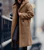 Manteau long en laine d'alpaga pour femmes