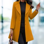 Manteau Long Élégant Solid pour Femmes