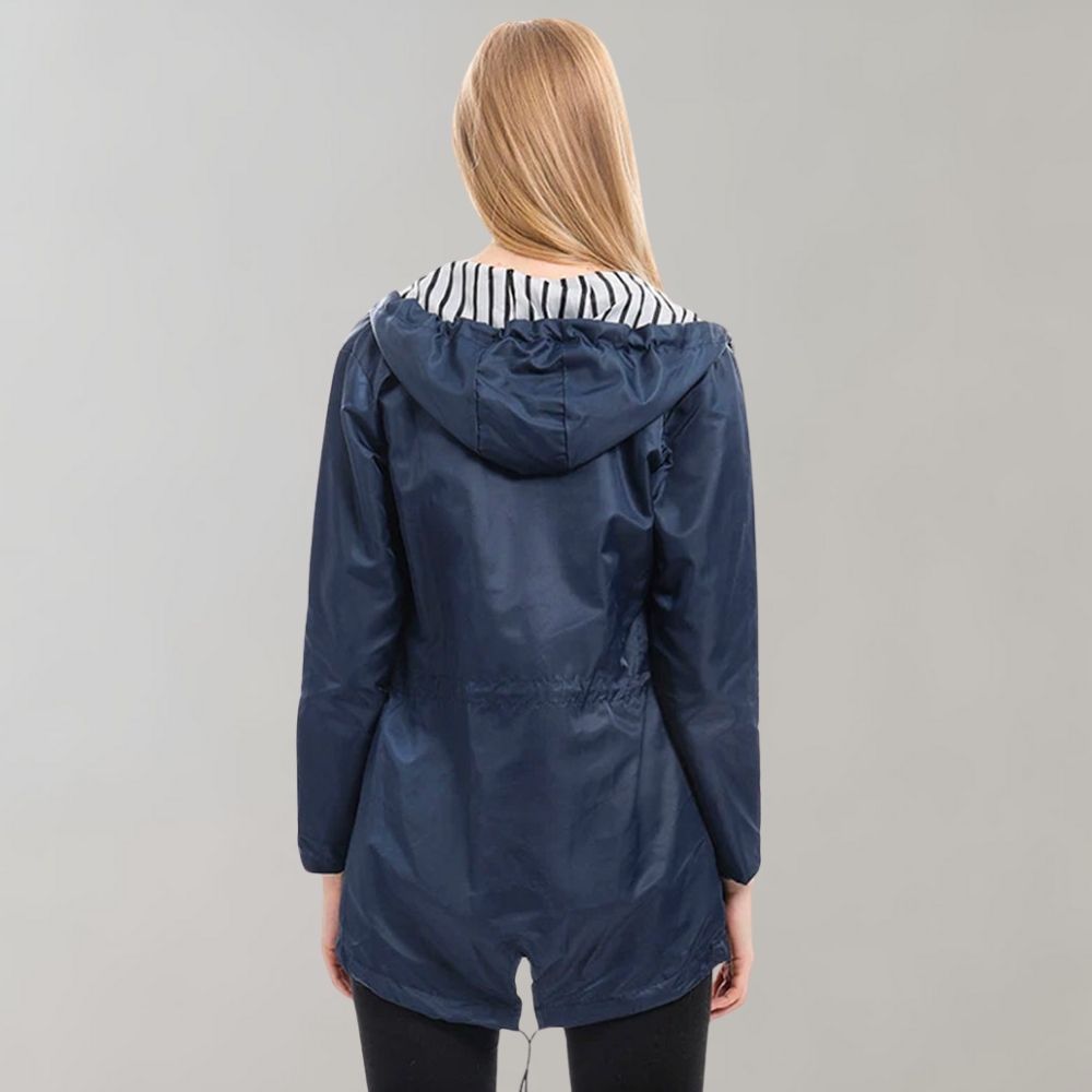 Veste de Pluie Longue Élégante pour Femmes