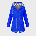 Veste de Pluie Longue Élégante pour Femmes