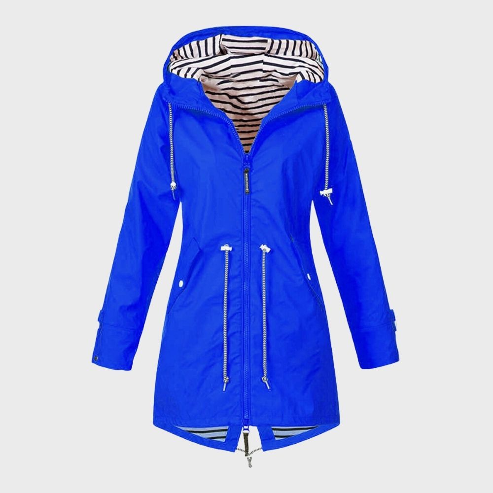 Veste de Pluie Longue Élégante pour Femmes