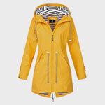 Veste de Pluie Longue Élégante pour Femmes