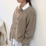 Cardigan Boutonné en Maille pour Femmes