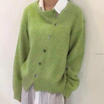 Cardigan Boutonné en Maille pour Femmes
