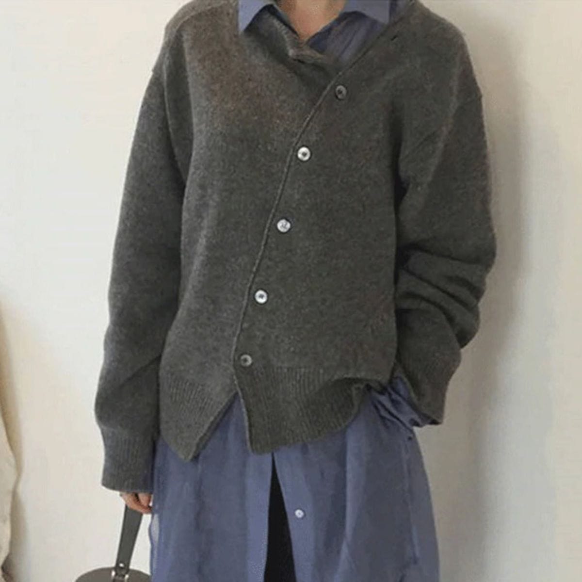 Cardigan Boutonné en Maille pour Femmes
