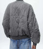 Veste Bomber Grise Oversize pour Femmes