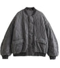 Veste Bomber Grise Oversize pour Femmes