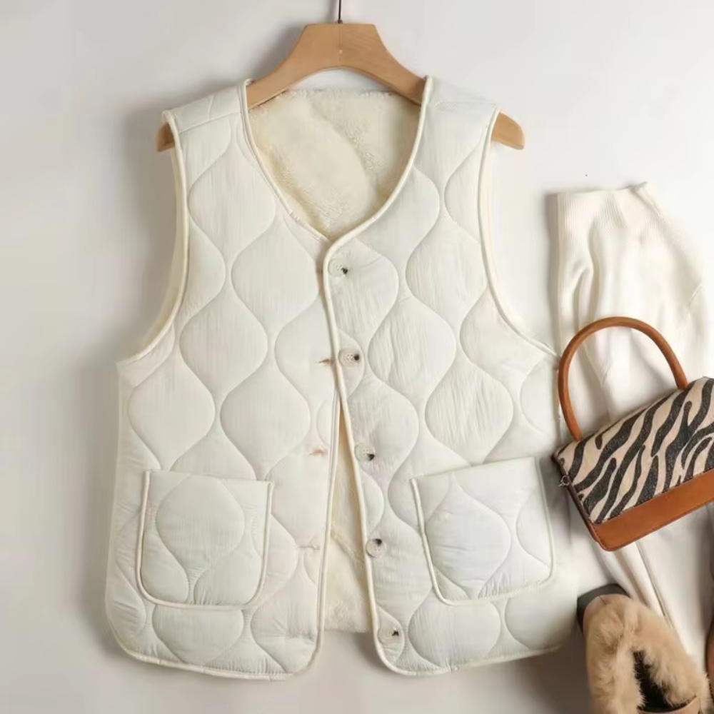 Gilet Rembourré de Coton pour Femmes