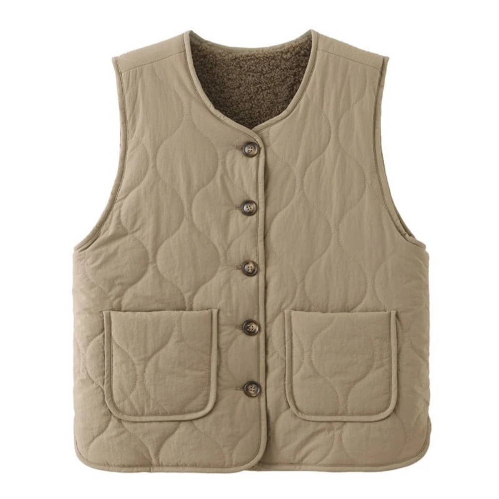 Gilet Rembourré de Coton pour Femmes