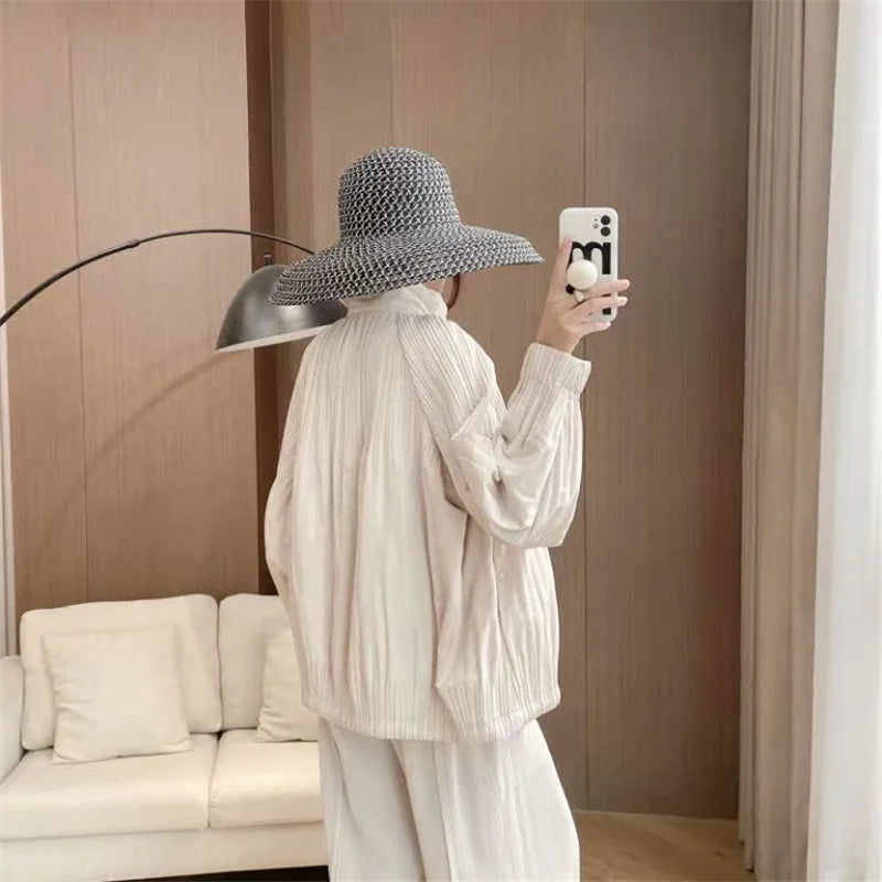 Manteau Zip Pleat pour Femmes